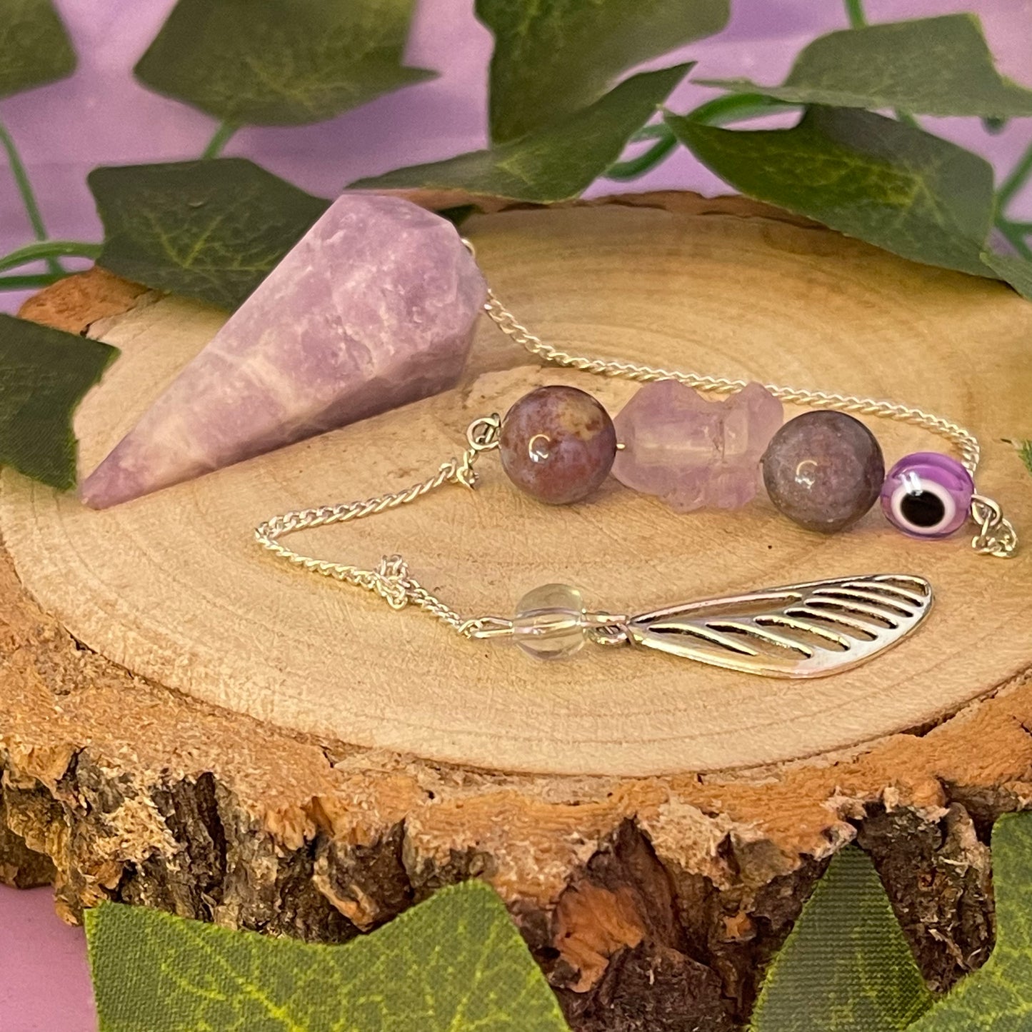lepidolite pendulum