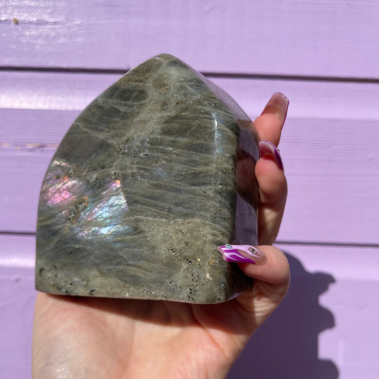1.53LB labradorite freeform— amazing flash of all colours