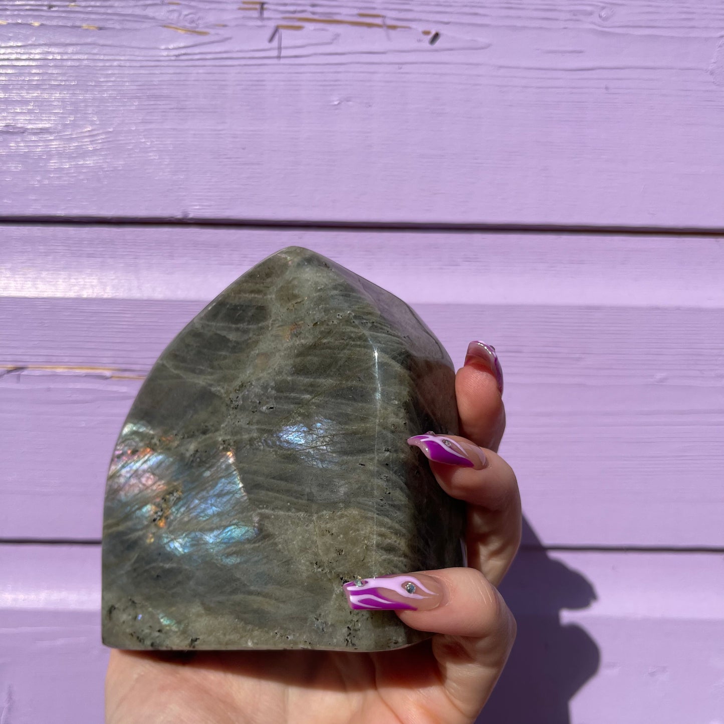 1.53LB labradorite freeform— amazing flash of all colours