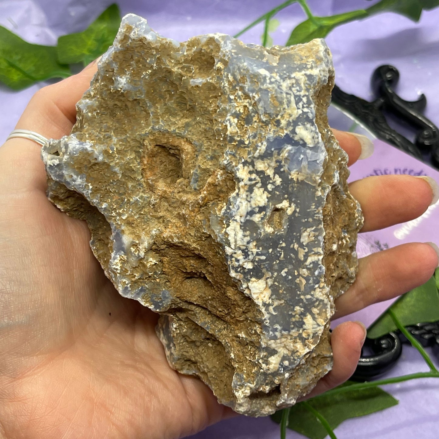 XL chunks of Blue Lace Agate raw/rough