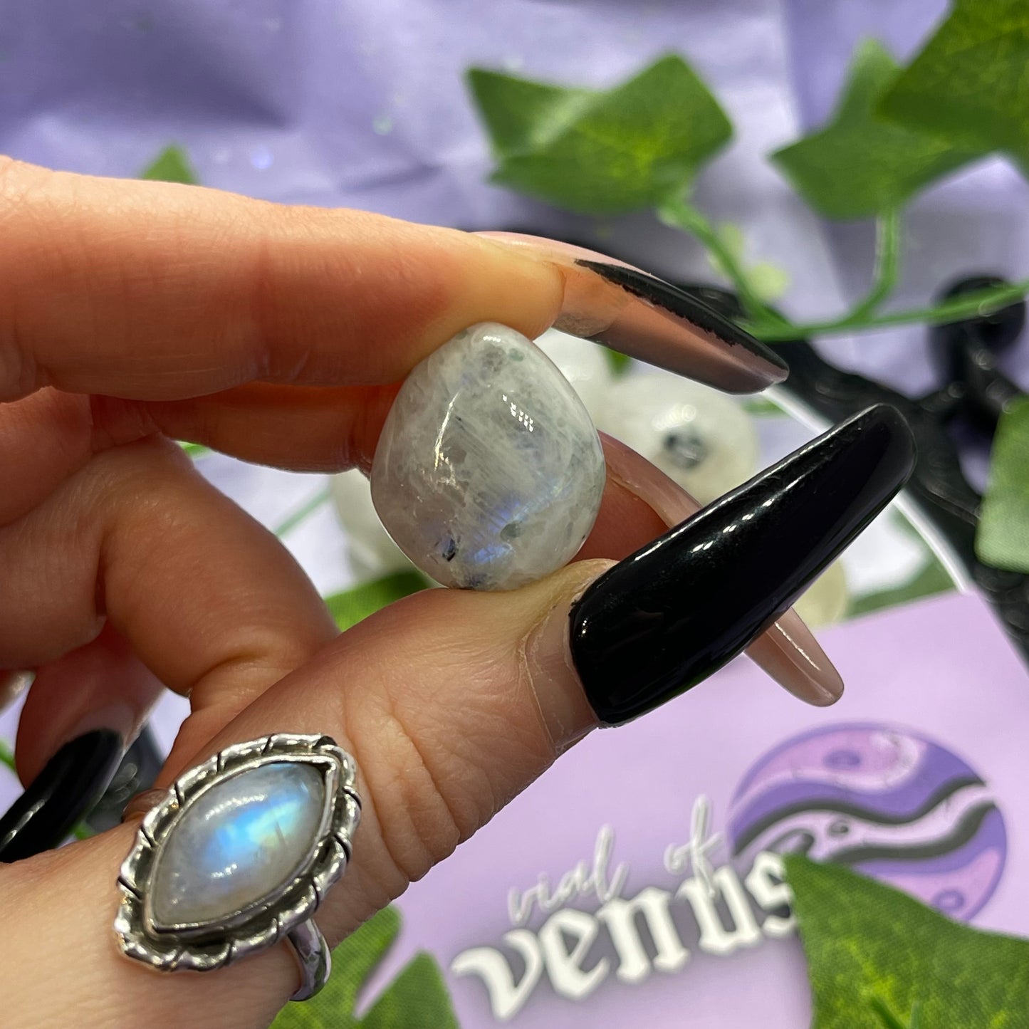 rainbow moonstone tumble mini