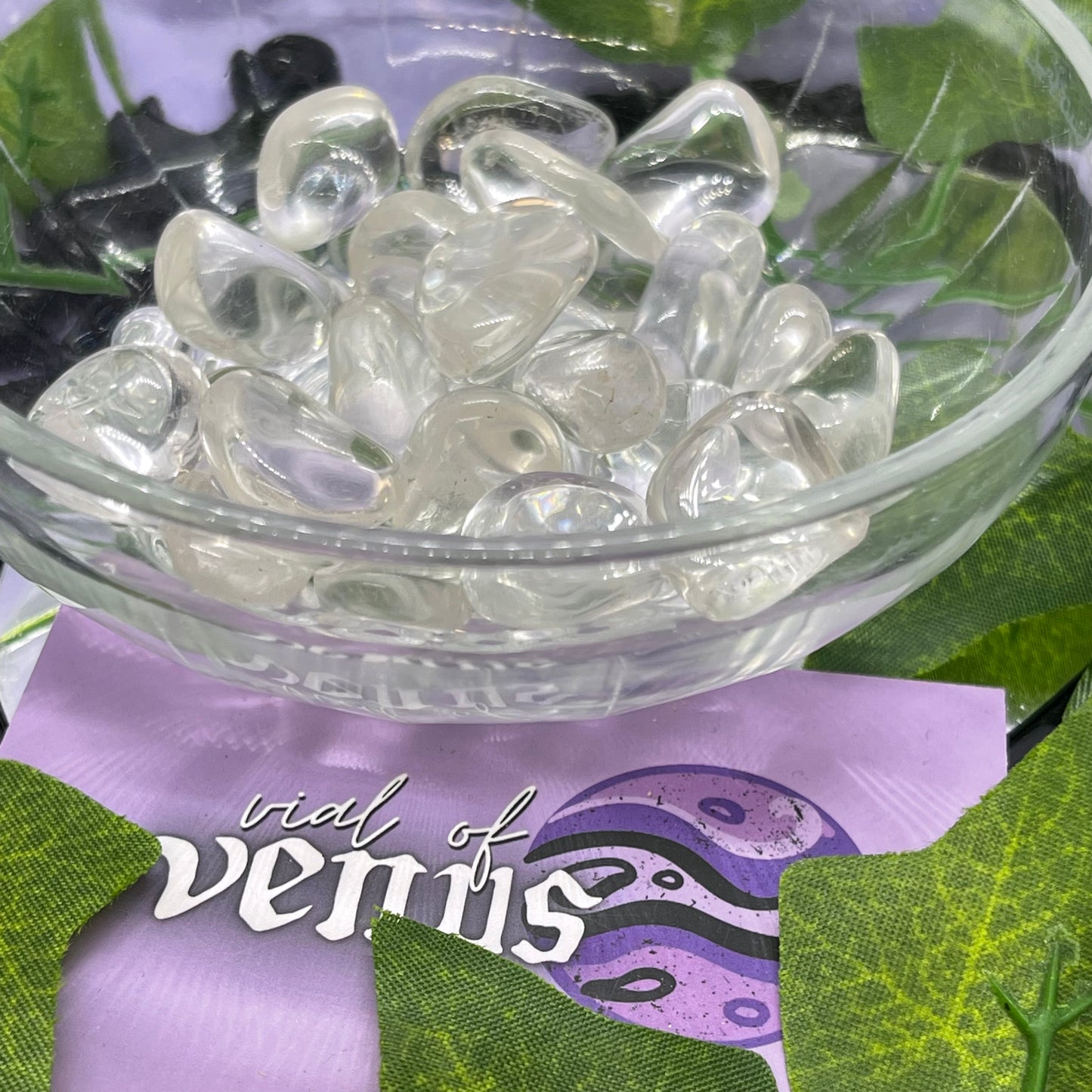 clear quartz tumble mini - extra quality