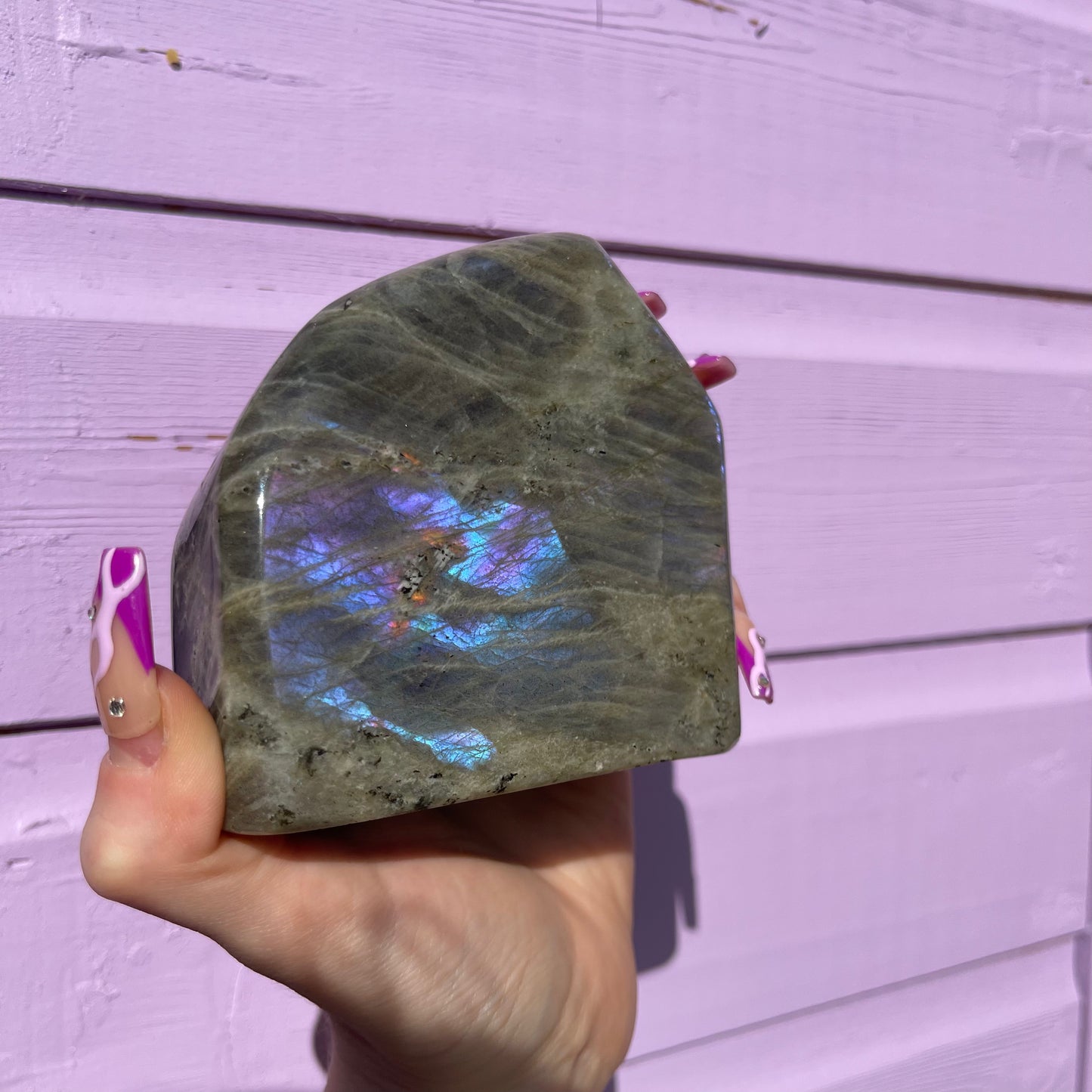 1.53LB labradorite freeform— amazing flash of all colours