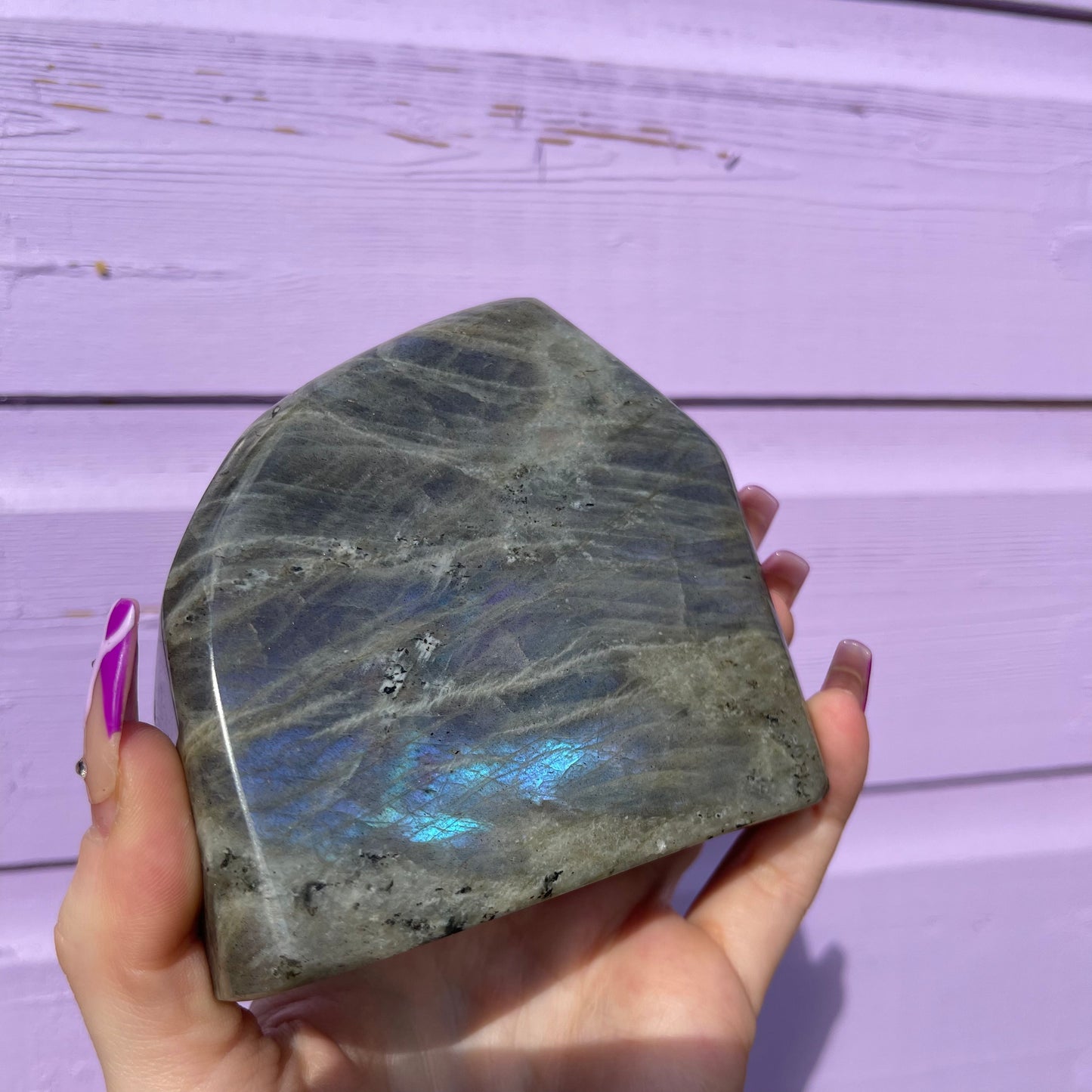 1.53LB labradorite freeform— amazing flash of all colours