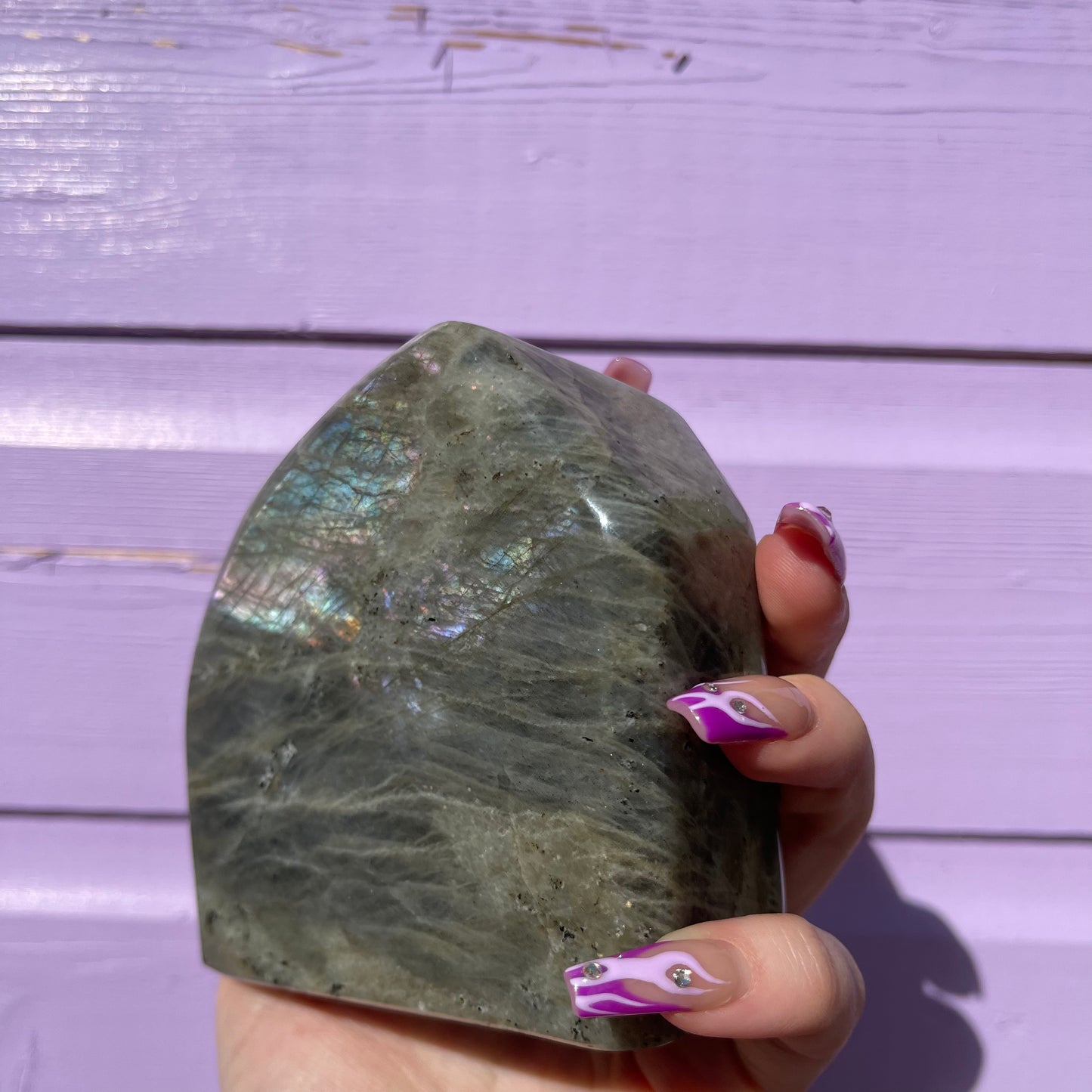 1.53LB labradorite freeform— amazing flash of all colours