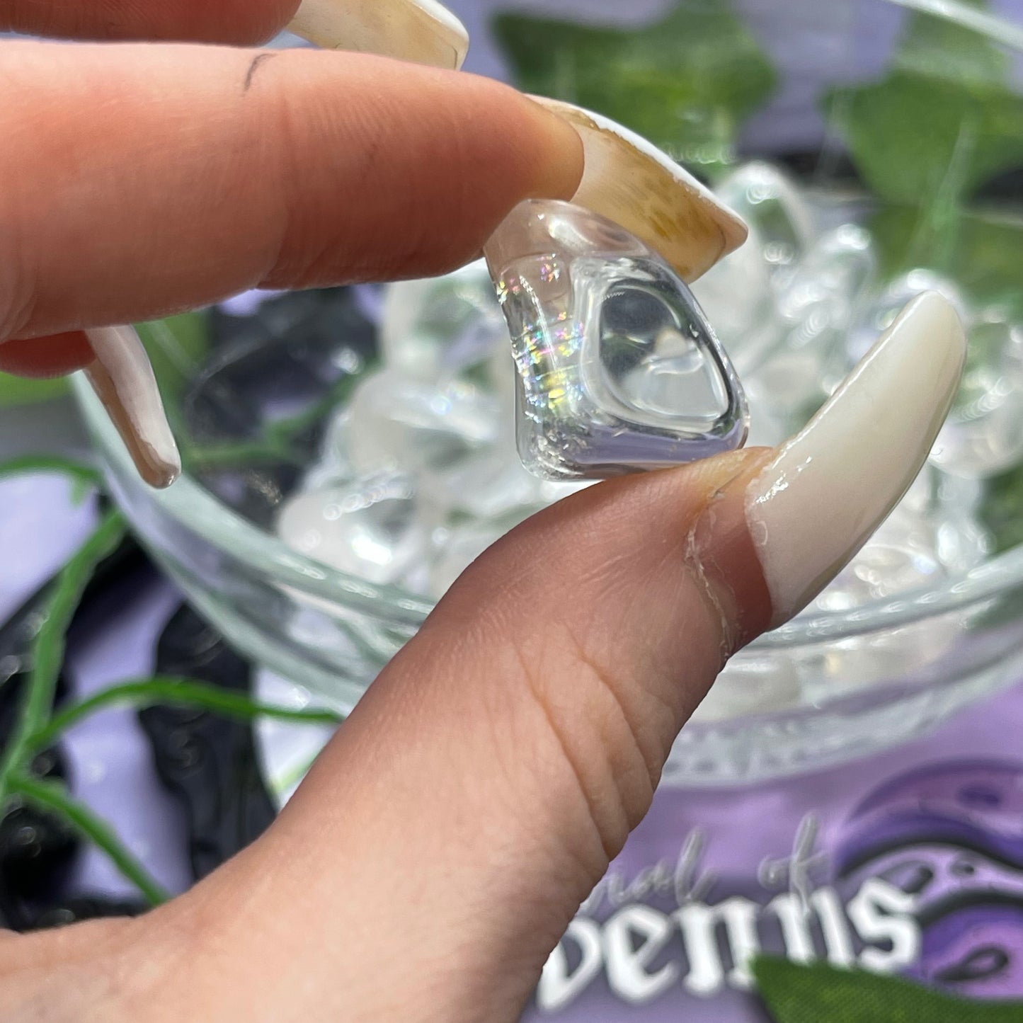 clear quartz tumble mini - extra quality