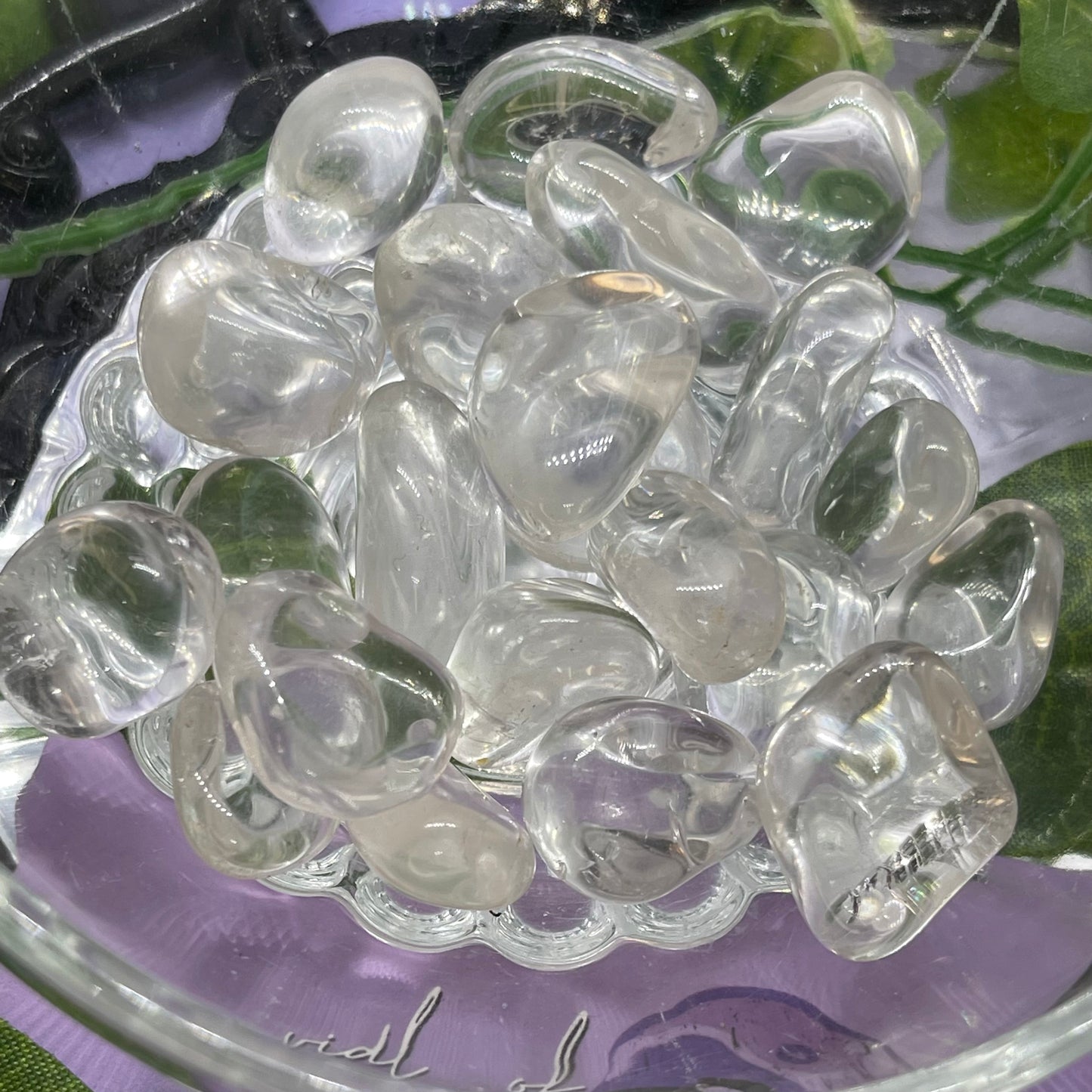 clear quartz tumble mini - extra quality