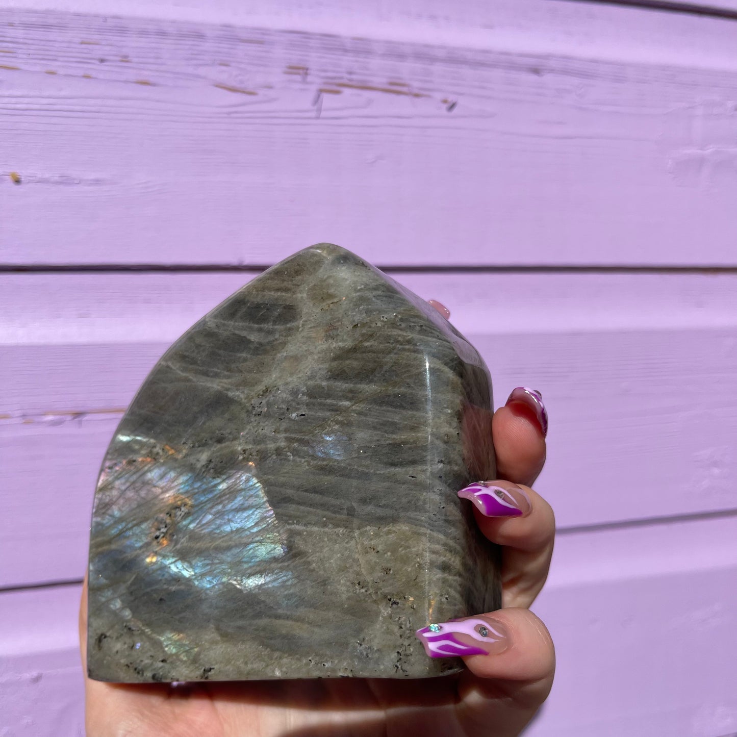1.53LB labradorite freeform— amazing flash of all colours