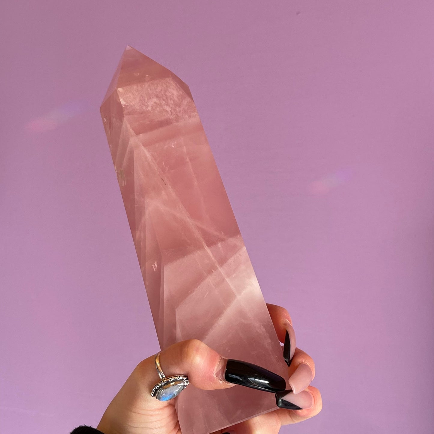 rose quartz tower 1.1kg