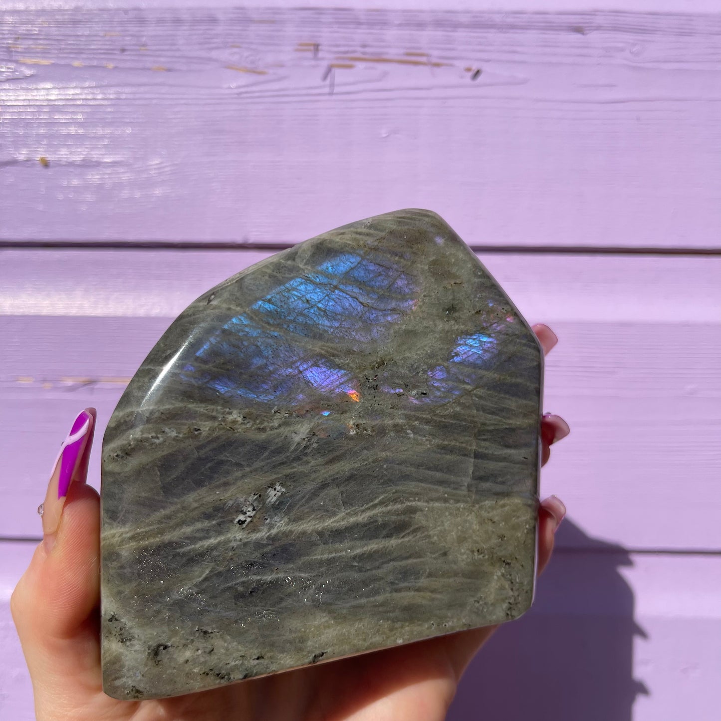1.53LB labradorite freeform— amazing flash of all colours