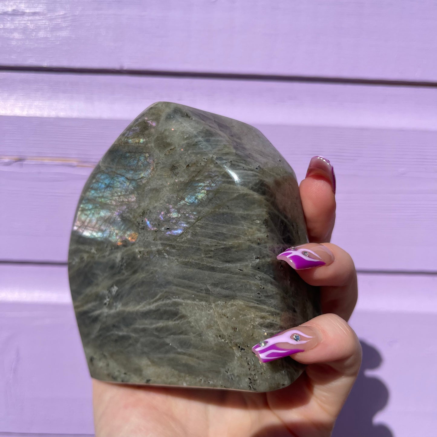 1.53LB labradorite freeform— amazing flash of all colours