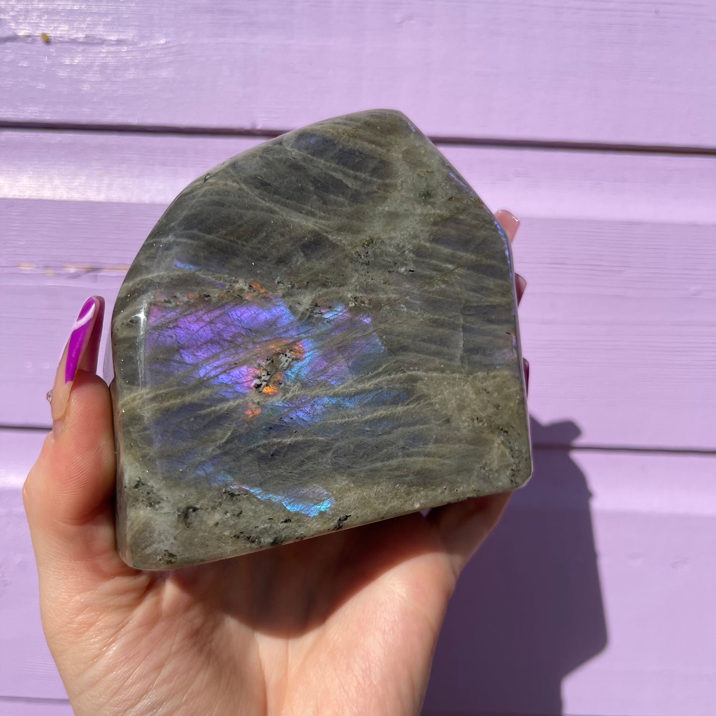 1.53LB labradorite freeform— amazing flash of all colours