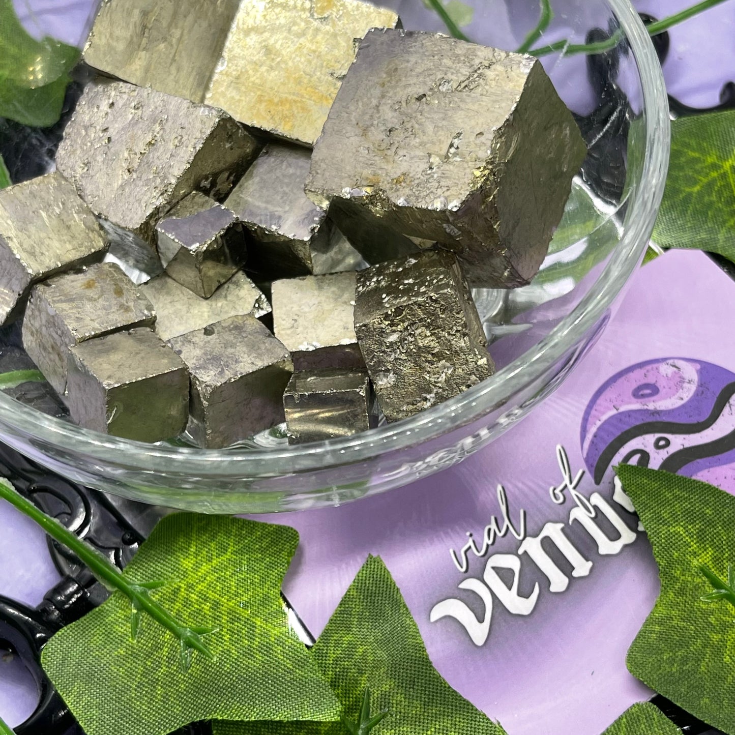 pyrite cube carving