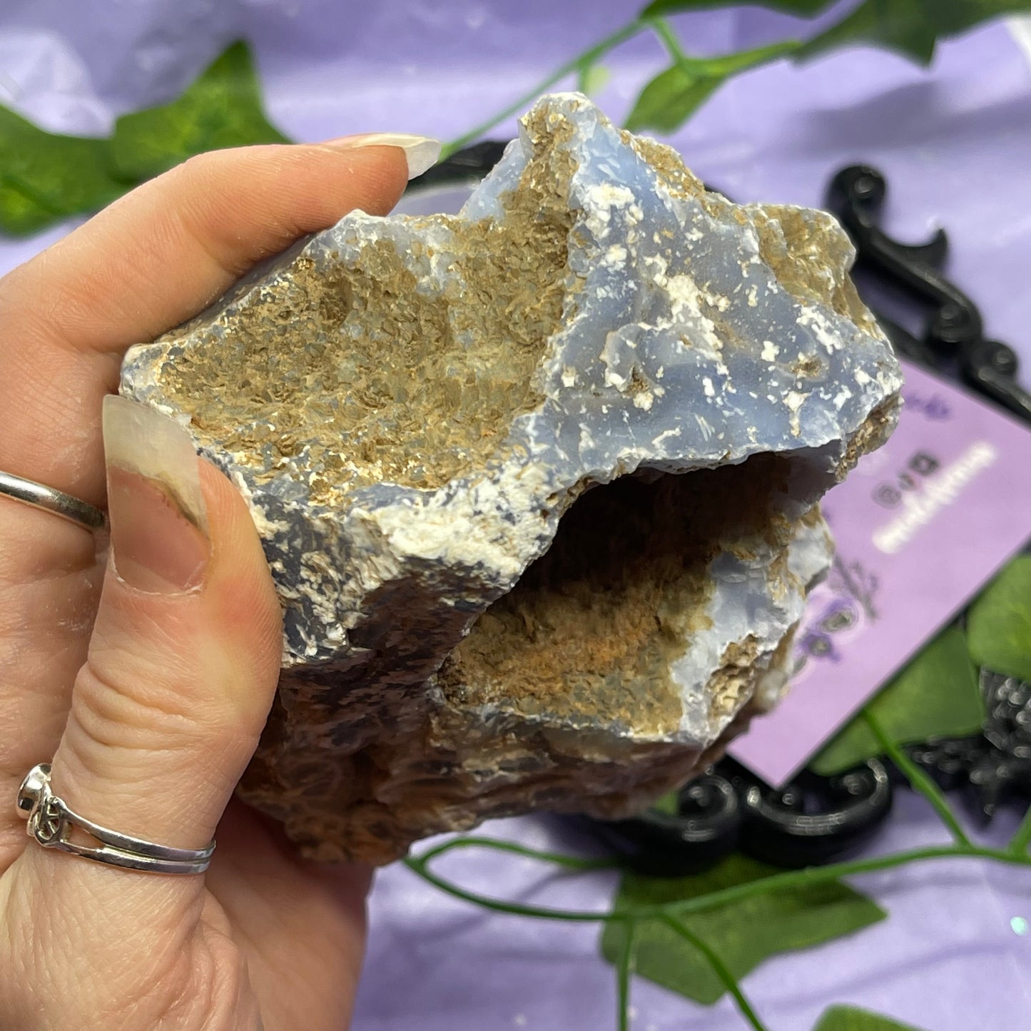 XL chunks of Blue Lace Agate raw/rough