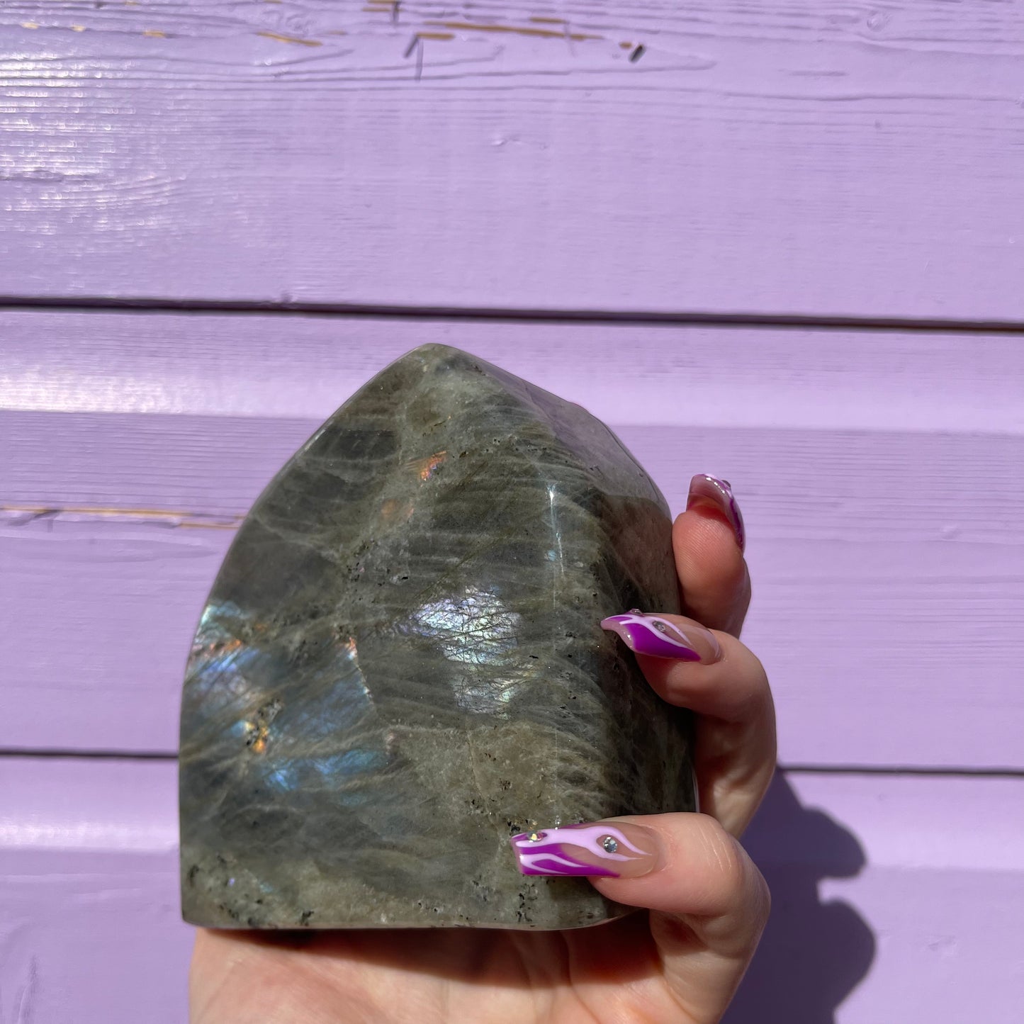 1.53LB labradorite freeform— amazing flash of all colours