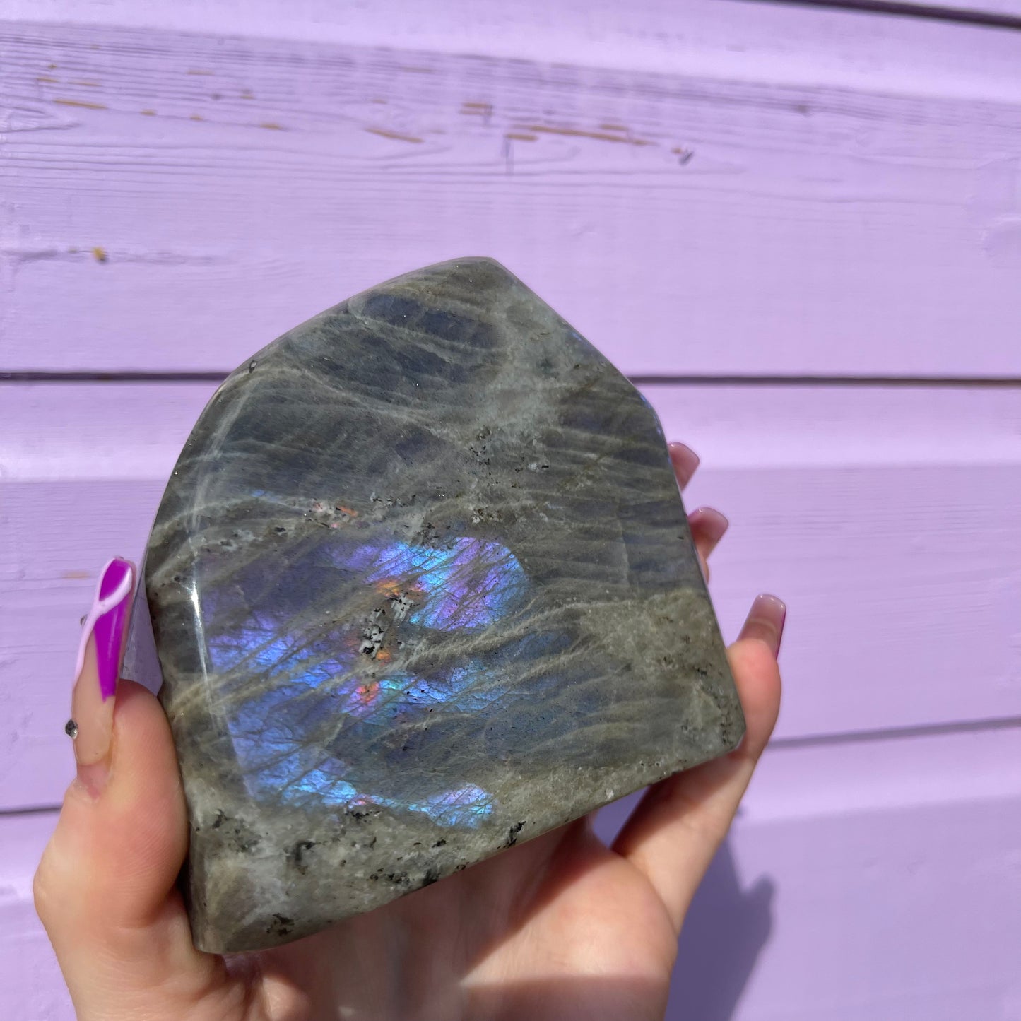 1.53LB labradorite freeform— amazing flash of all colours