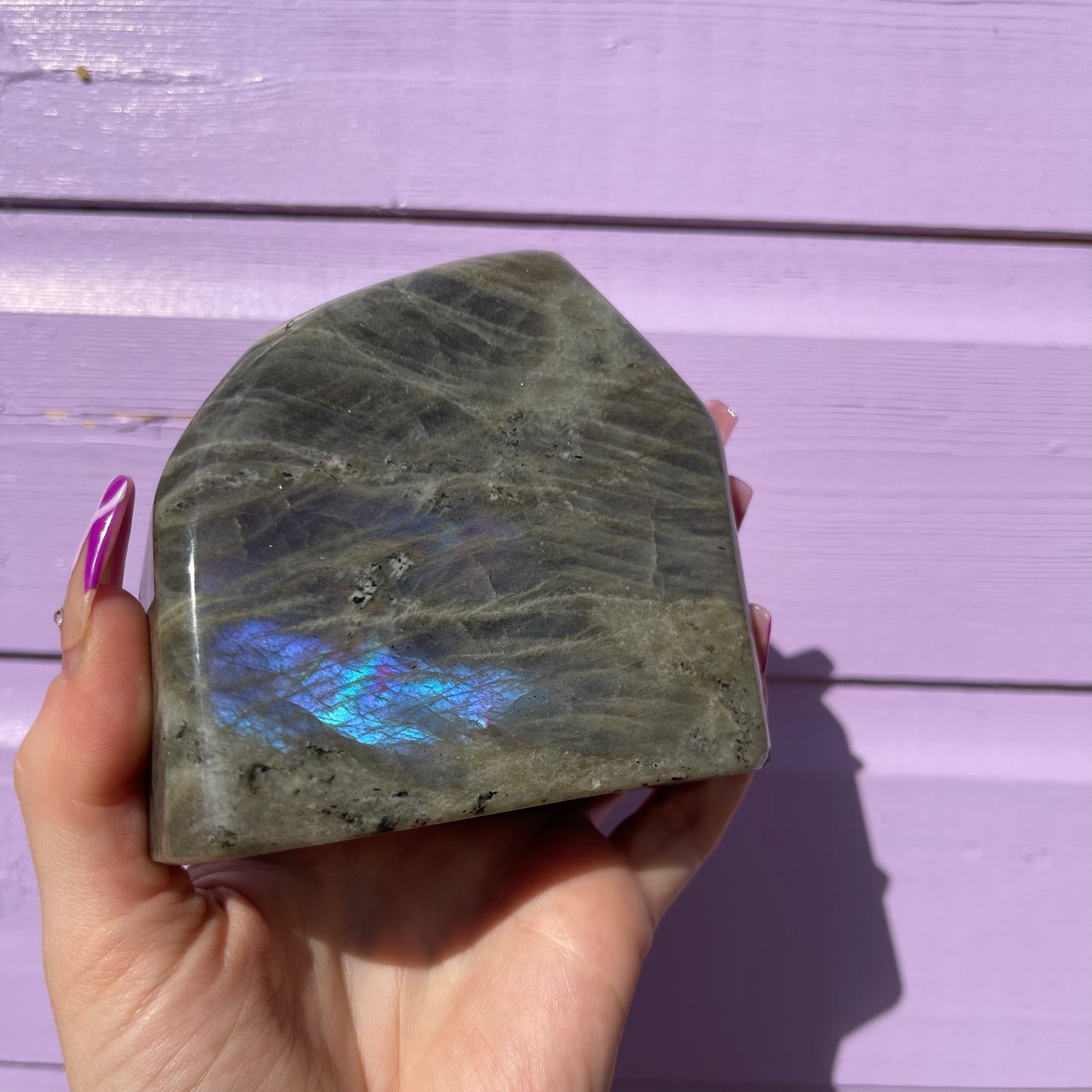 1.53LB labradorite freeform— amazing flash of all colours