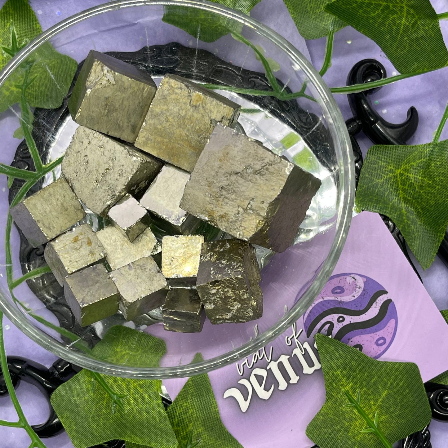 pyrite cube carving