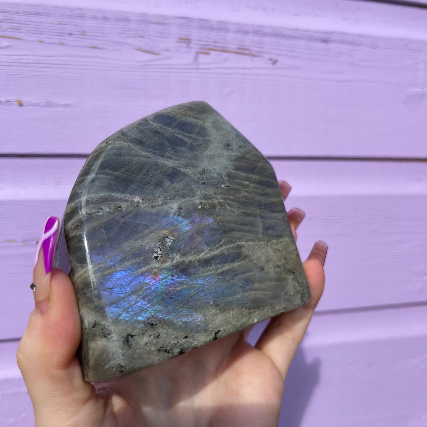 1.53LB labradorite freeform— amazing flash of all colours
