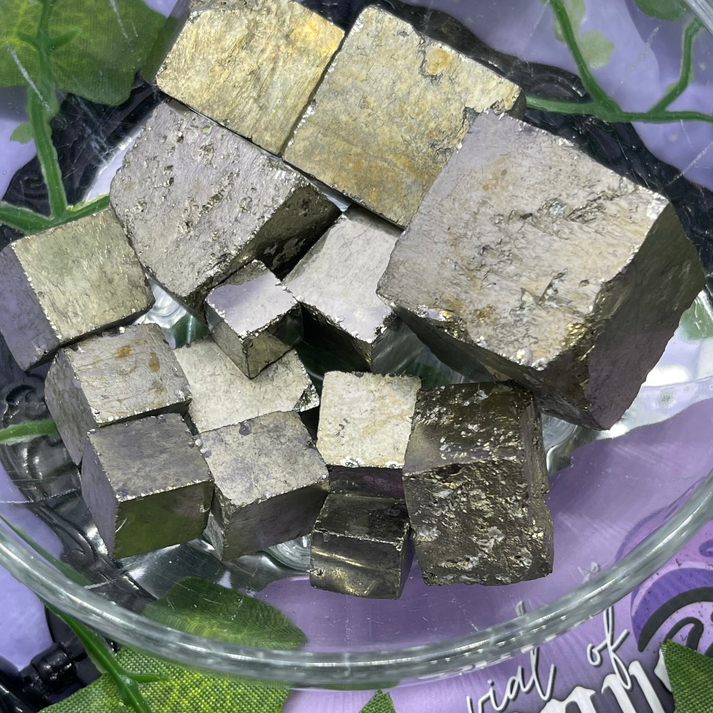 pyrite cube carving