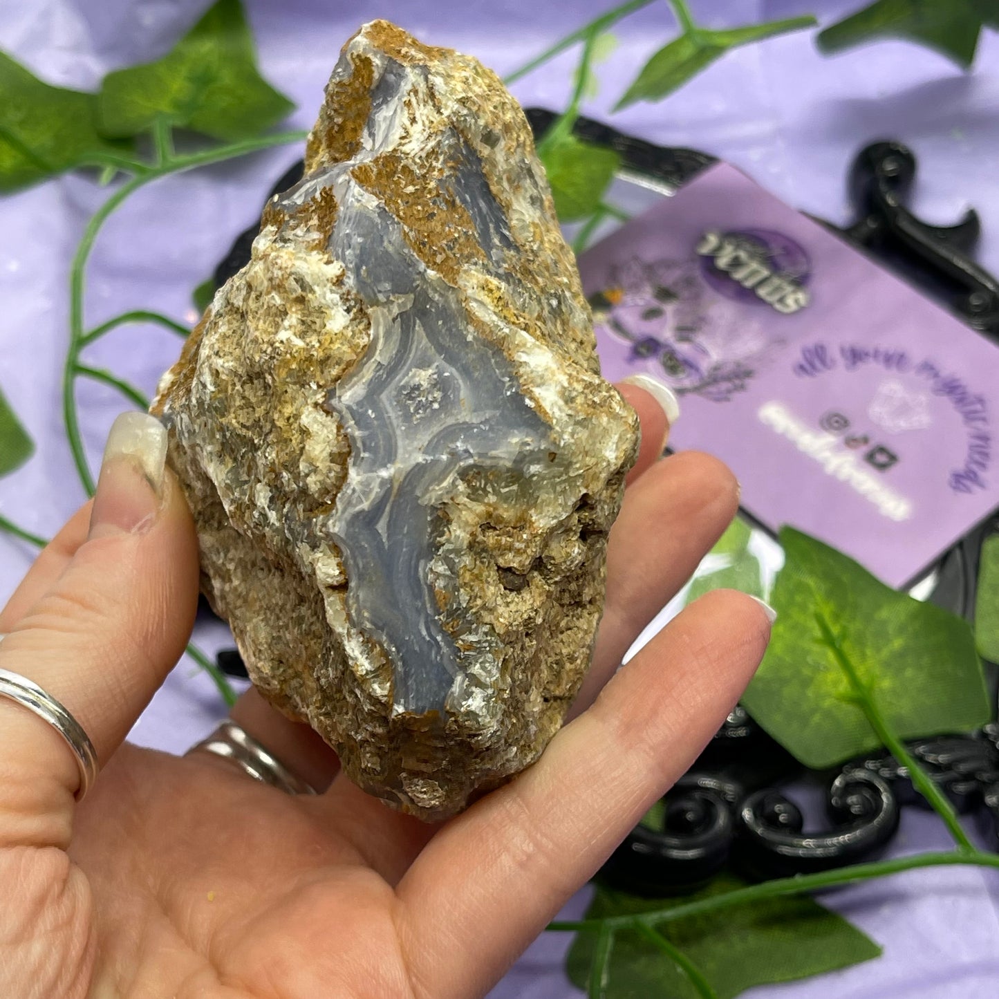 XL chunks of Blue Lace Agate raw/rough