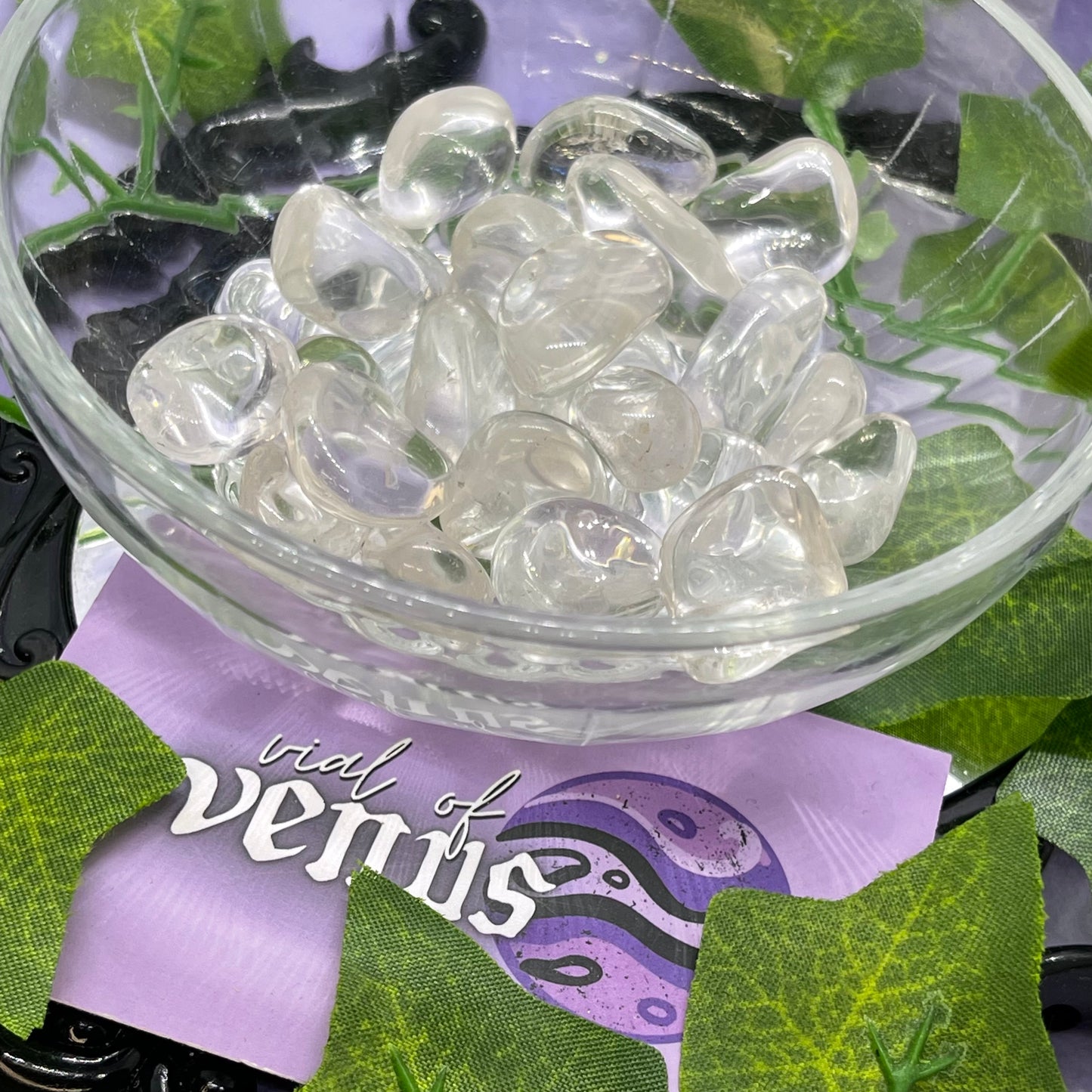 clear quartz tumble mini - extra quality