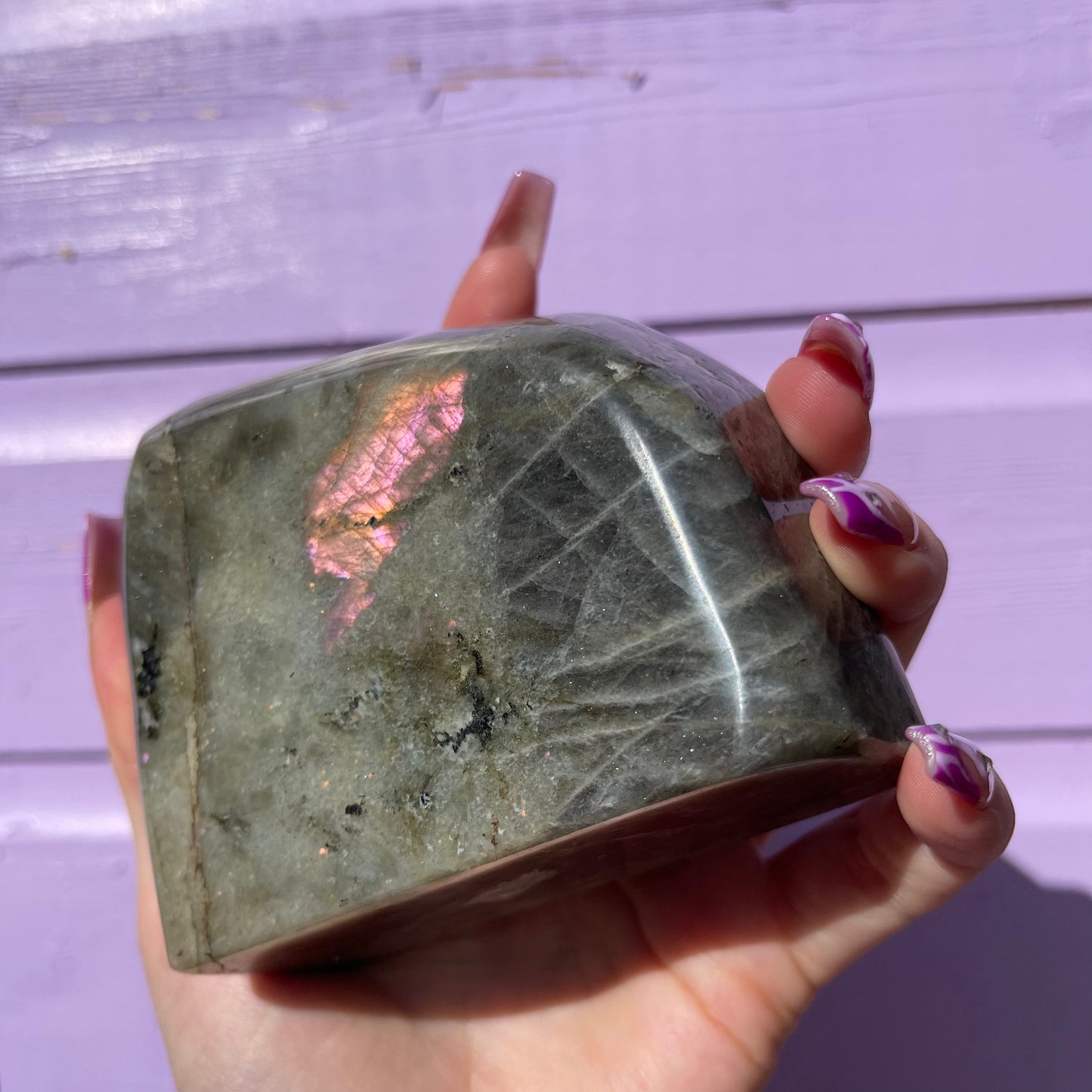 1.53LB labradorite freeform— amazing flash of all colours