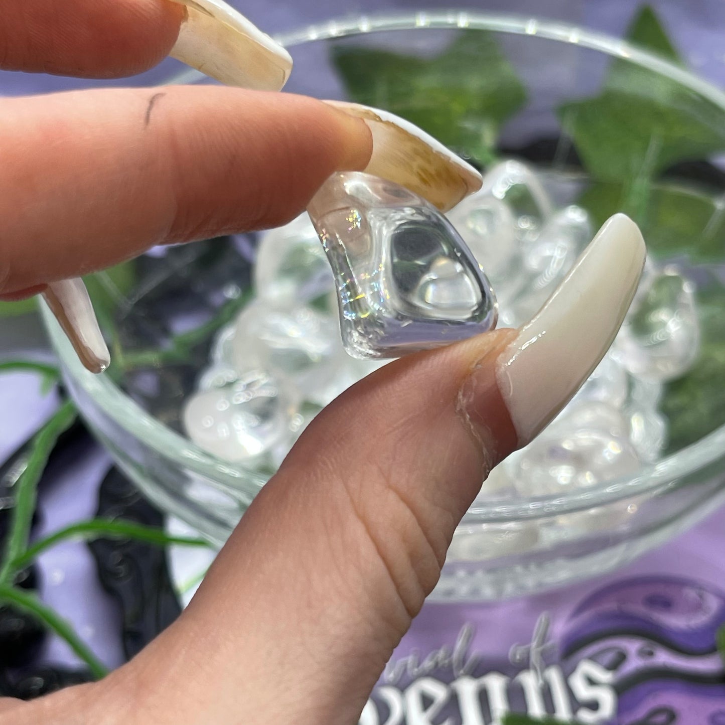 clear quartz tumble mini - extra quality